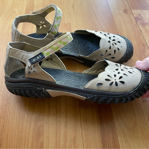 J41 Shoes J4 Mary Jane Cutout Cream Sandal Size 85 Poshmark